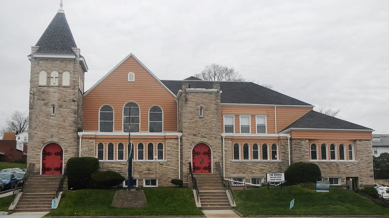 Washington Avenue and Wesley United Methodist Church in Belleville, New Jersey