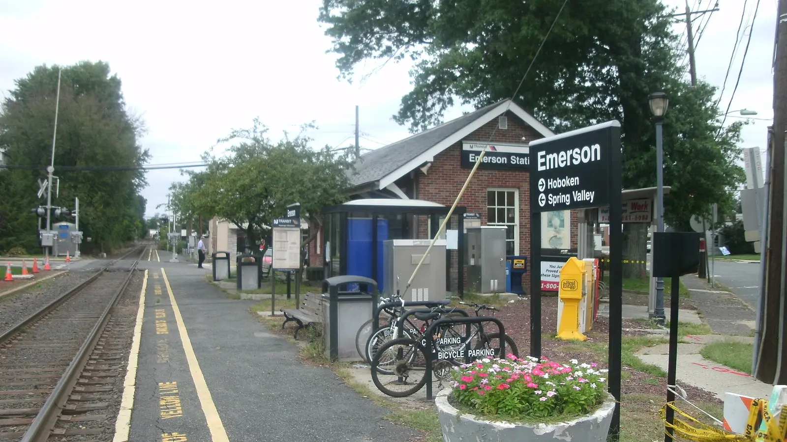 Emerson railway station in Emerson, New Jersey