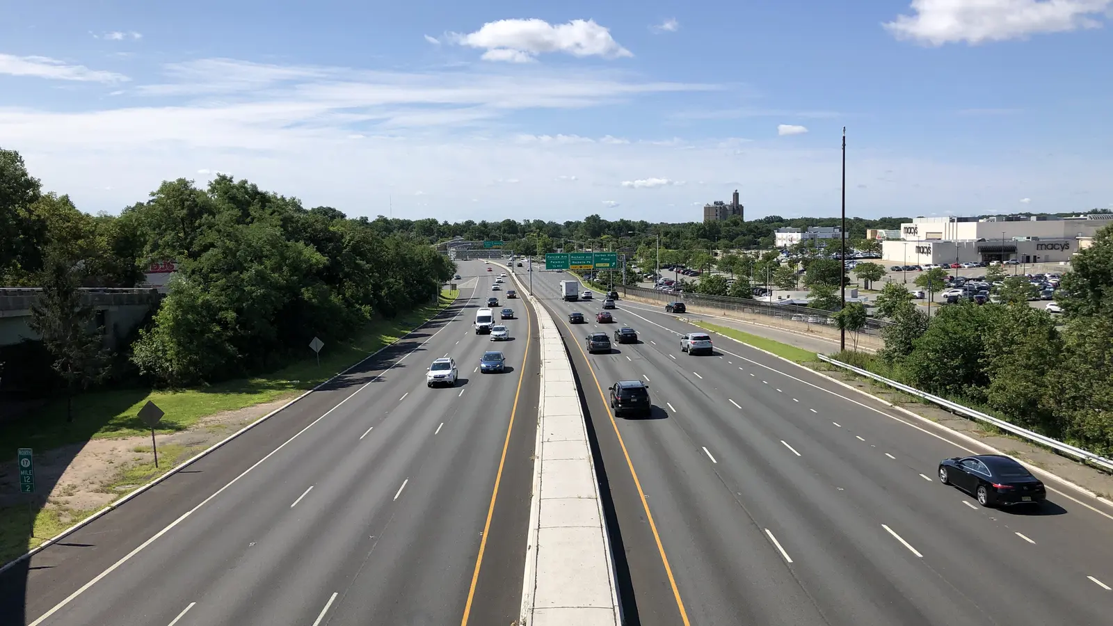Route 17 and Route 4 in Paramus, New Jersey