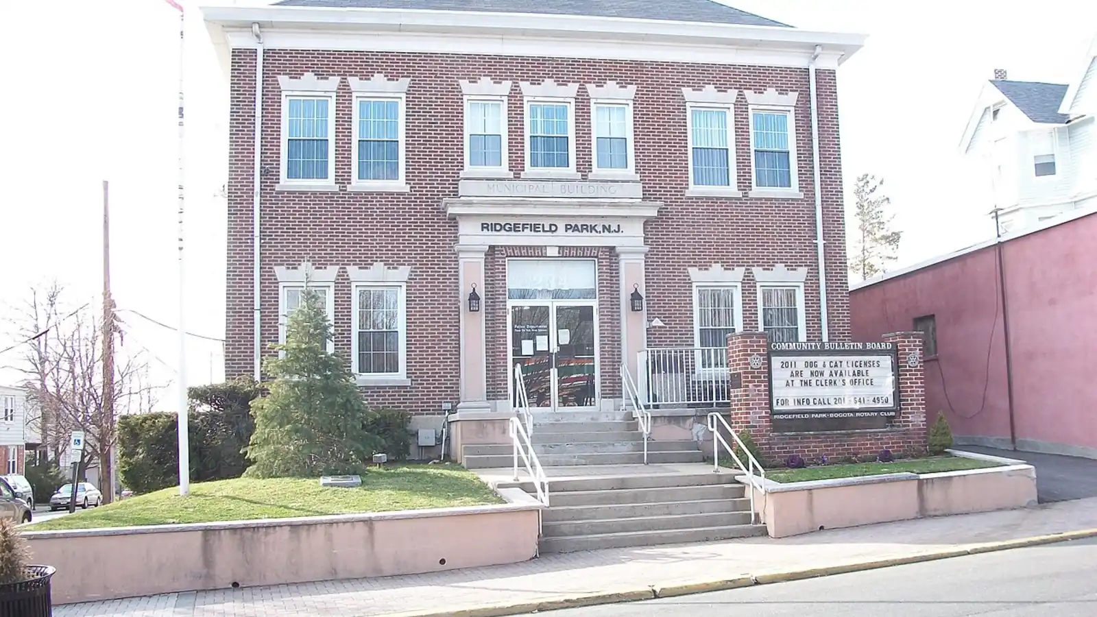 Ridgefield Park municipal building in Ridgefield Park, New Jersey